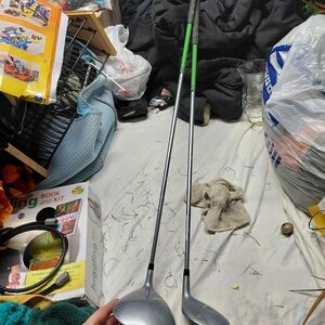 Kids Golf Club Set - Silver and Green